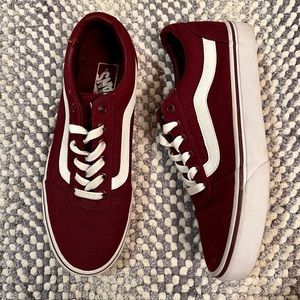 Maroon size 9.5 Vans